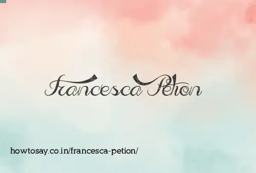 Francesca Petion