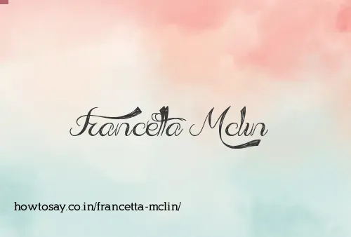 Francetta Mclin