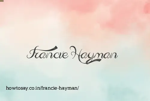 Francie Hayman