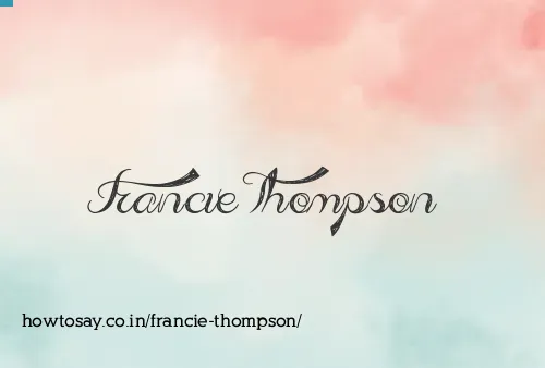 Francie Thompson