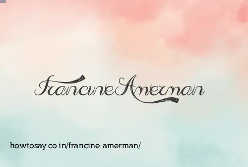 Francine Amerman