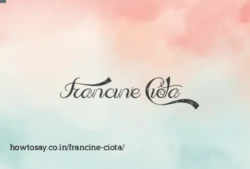 Francine Ciota