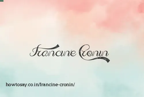 Francine Cronin