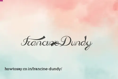 Francine Dundy