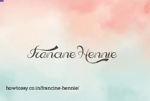 Francine Hennie