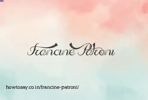 Francine Patroni
