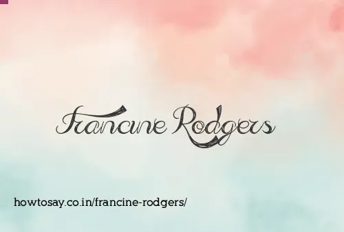Francine Rodgers