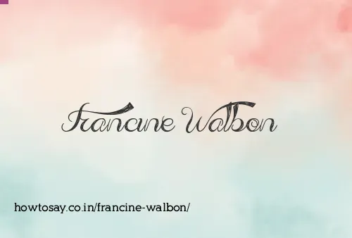 Francine Walbon