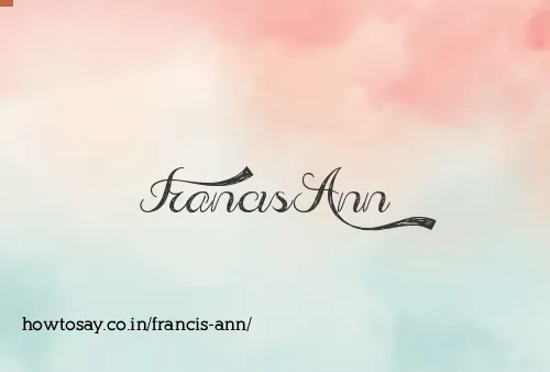 Francis Ann