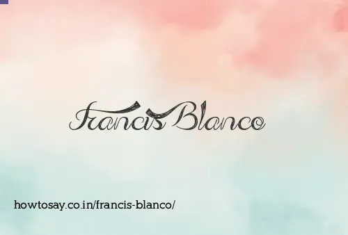 Francis Blanco