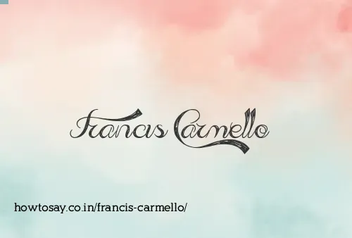 Francis Carmello