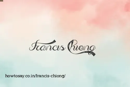 Francis Chiong