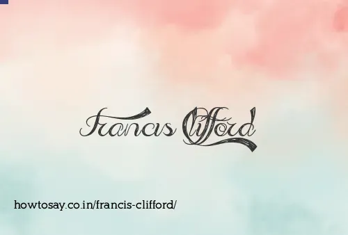 Francis Clifford