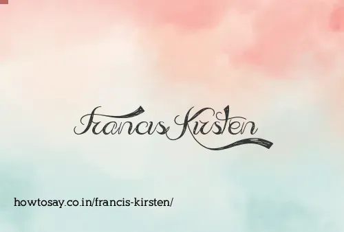 Francis Kirsten
