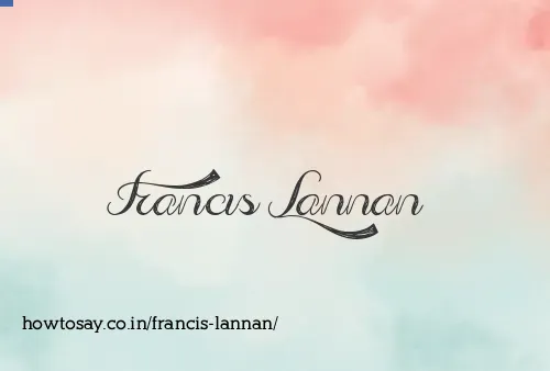 Francis Lannan