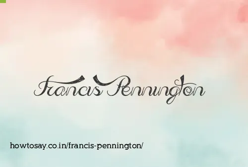 Francis Pennington