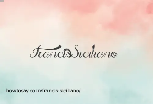 Francis Siciliano