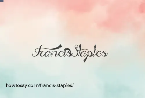 Francis Staples