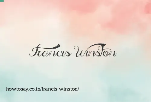 Francis Winston