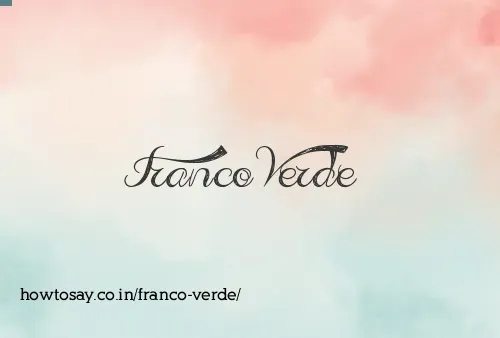 Franco Verde
