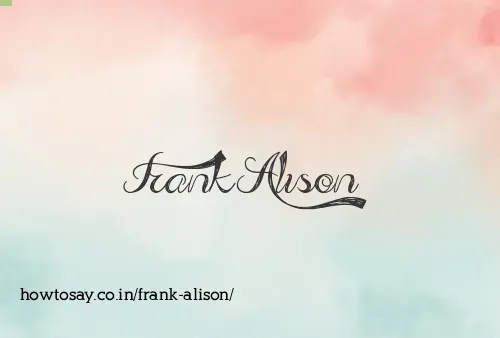 Frank Alison