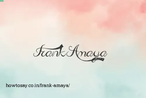 Frank Amaya