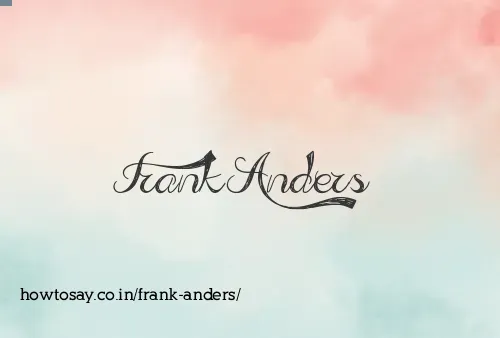Frank Anders