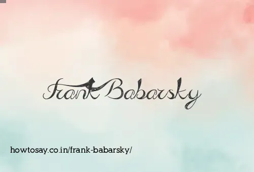Frank Babarsky
