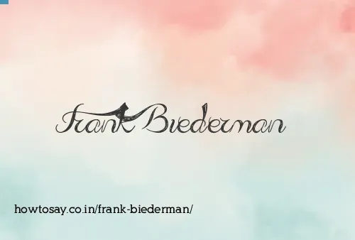 Frank Biederman