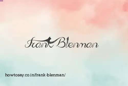 Frank Blenman