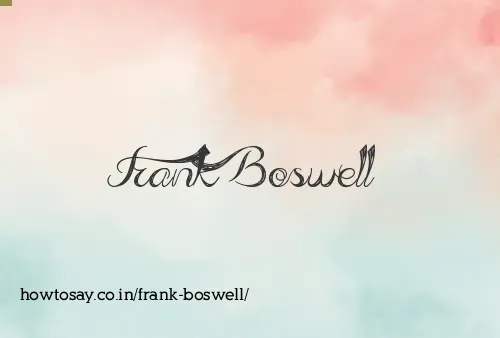Frank Boswell