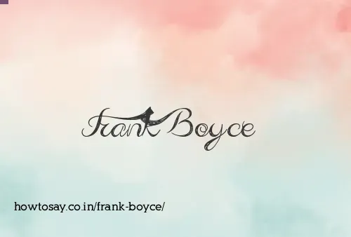 Frank Boyce