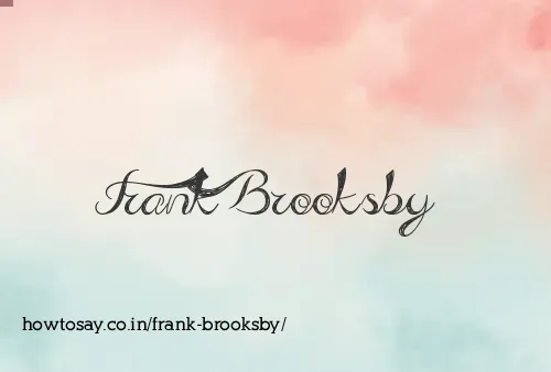 Frank Brooksby