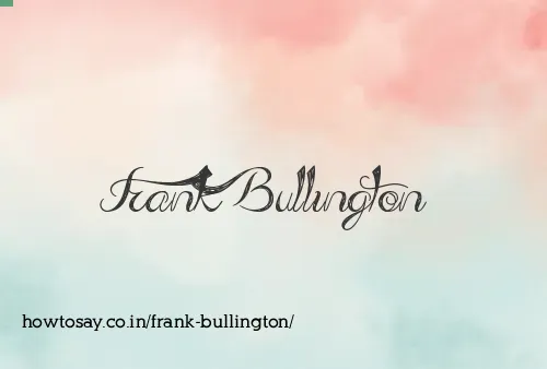 Frank Bullington