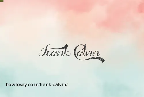 Frank Calvin