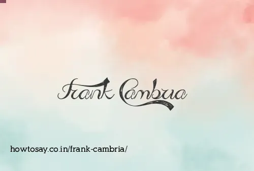 Frank Cambria