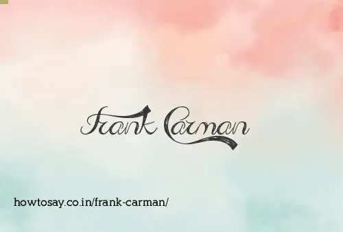 Frank Carman