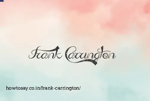 Frank Carrington