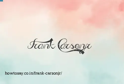 Frank Carsonjr