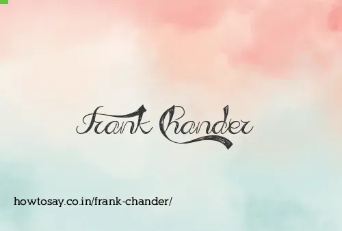 Frank Chander