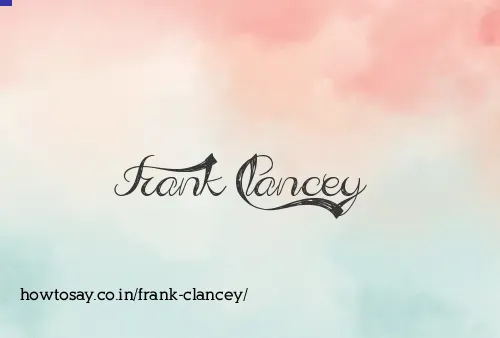 Frank Clancey