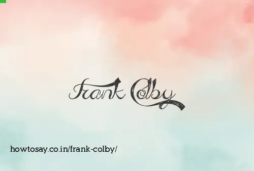 Frank Colby