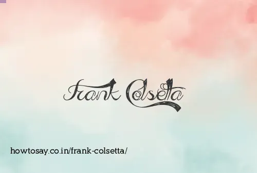 Frank Colsetta