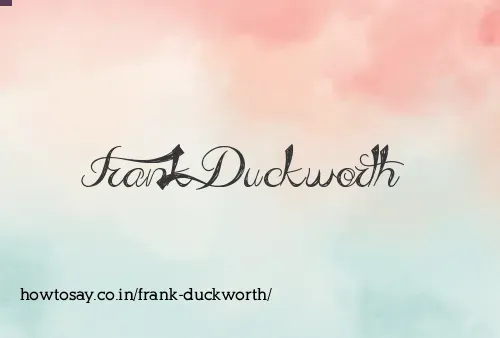 Frank Duckworth