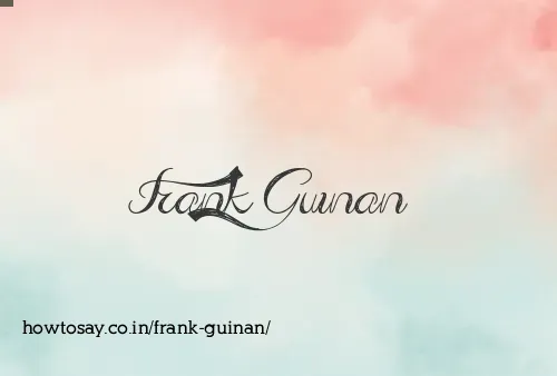 Frank Guinan