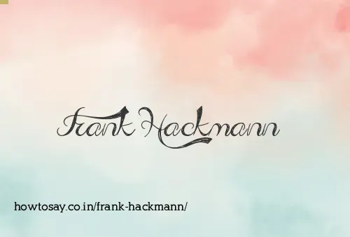 Frank Hackmann