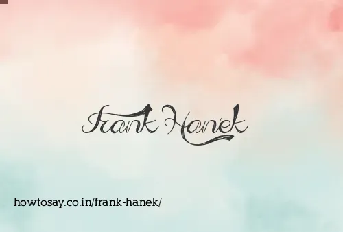 Frank Hanek