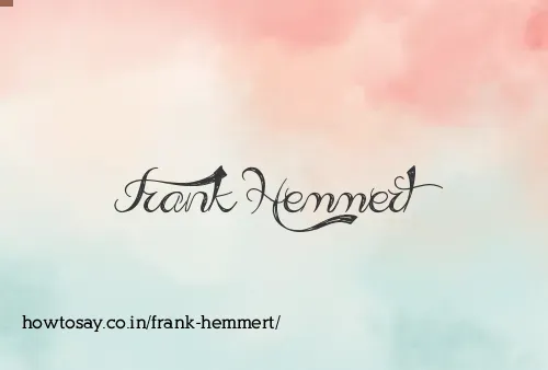 Frank Hemmert