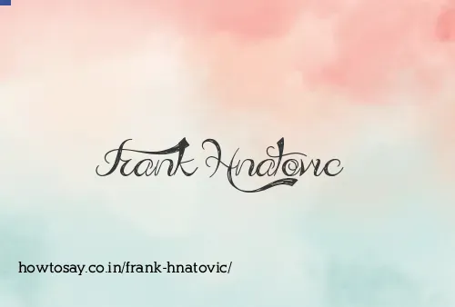 Frank Hnatovic