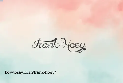 Frank Hoey